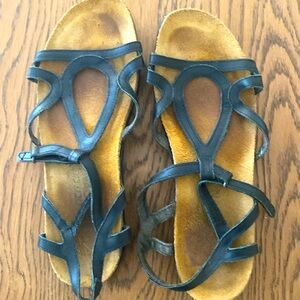 NAOT Sandals. Size 8 black . These shoes are originally $159 comfort sandals